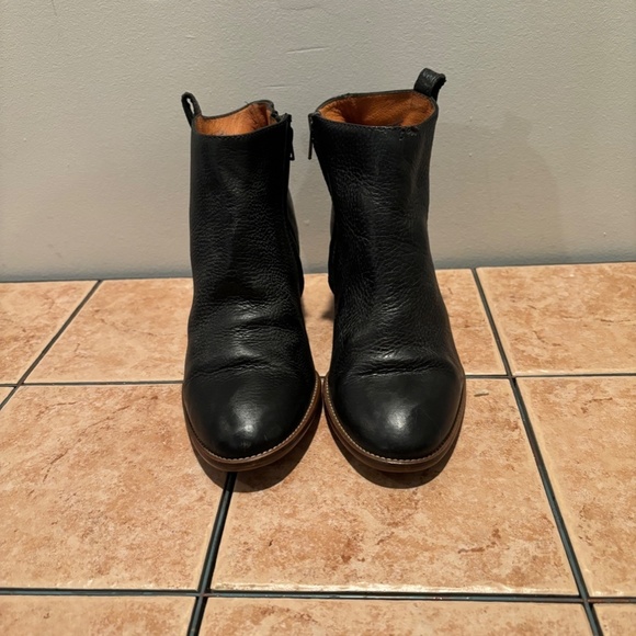 Madewell The Billie Leather Ankle Boot in Black Size 7 - Picture 3 of 11